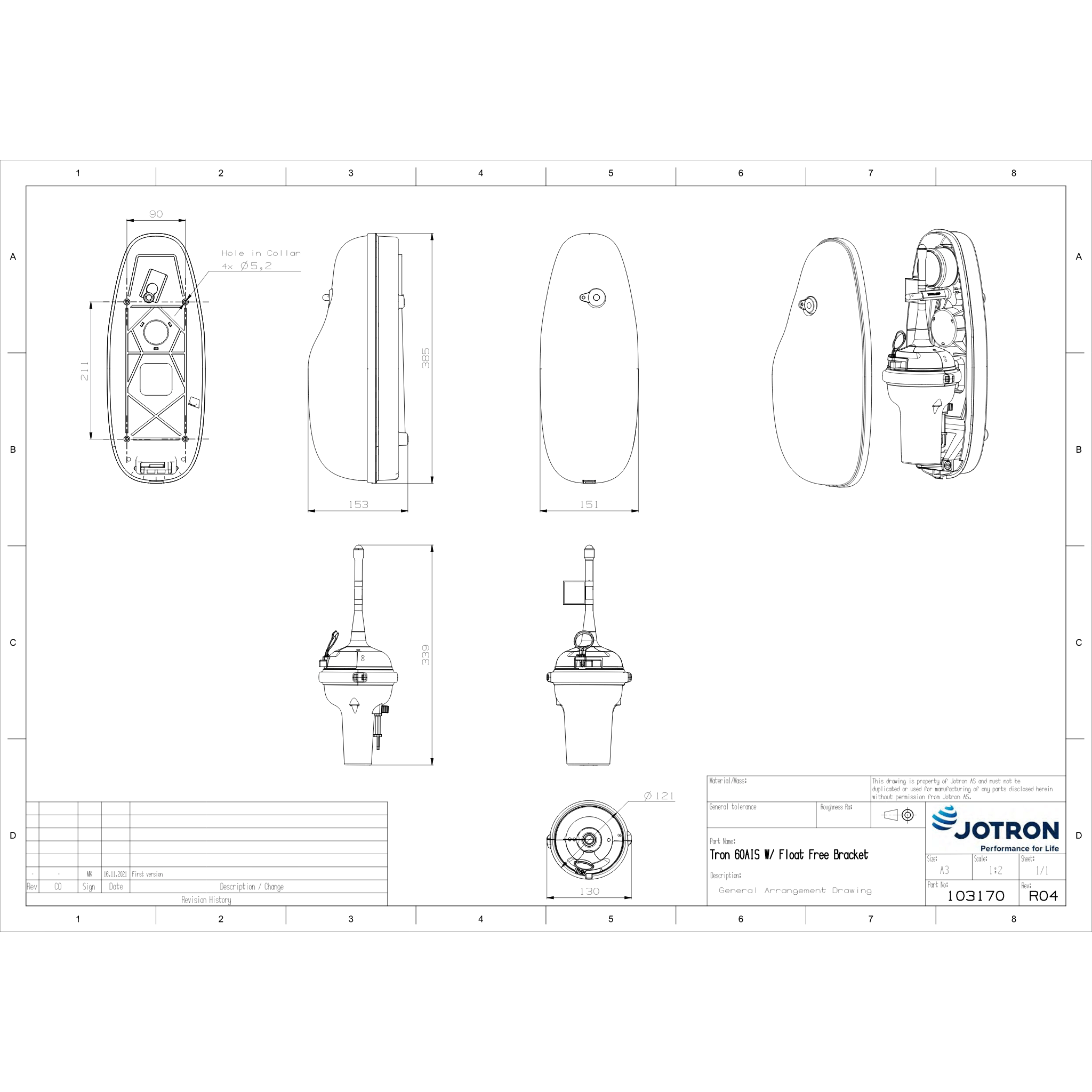 Buy the Jotron Tron 60AIS with float free bracket EPIRB online at Integrated Marine