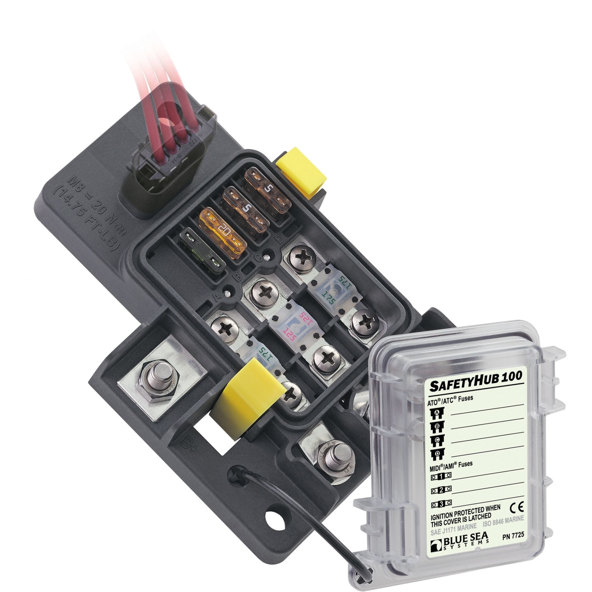 Buy the Blue Sea Systems SafetyHub 100 Fuse Block online at Integrated Marine