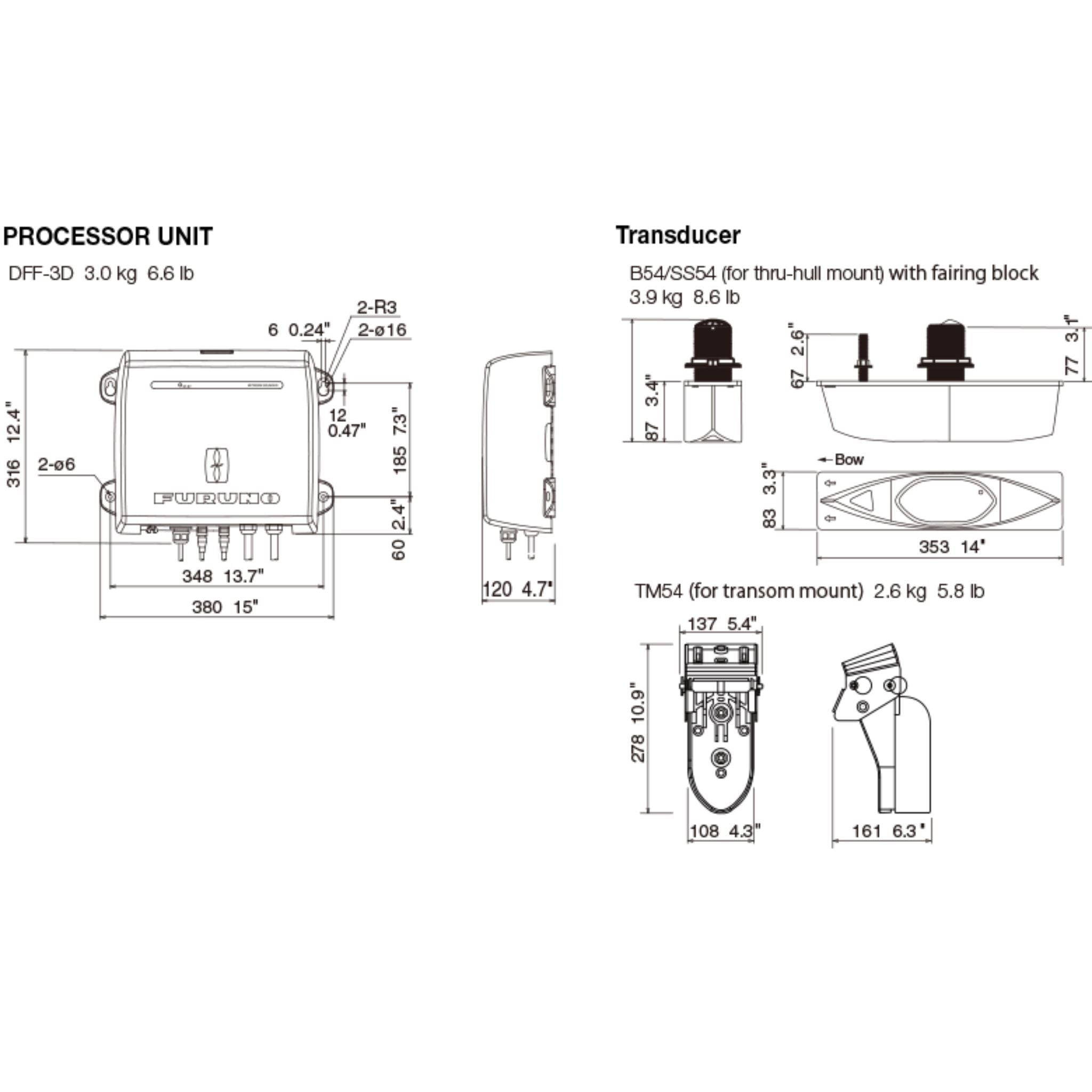 Buy the Furuno DFF3D Multi Beam Digital Network Sounder Fish Finder online at Integrated Marine