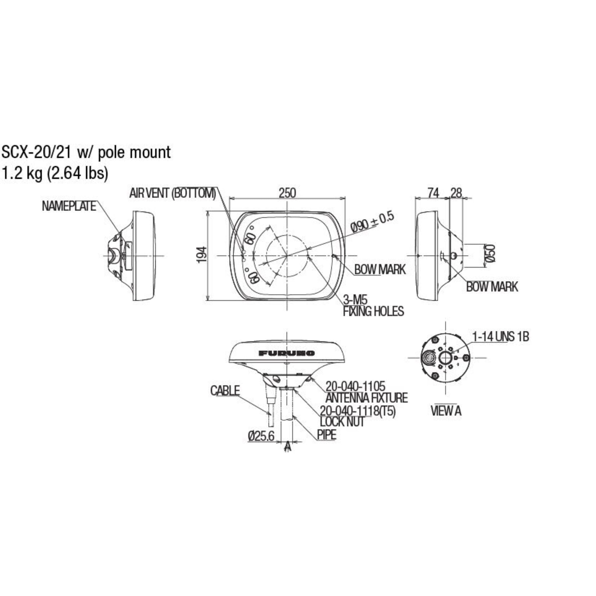 Buy the Furuno SCX21 NMEA 0183 Quad Antenna online at Integrated Marine