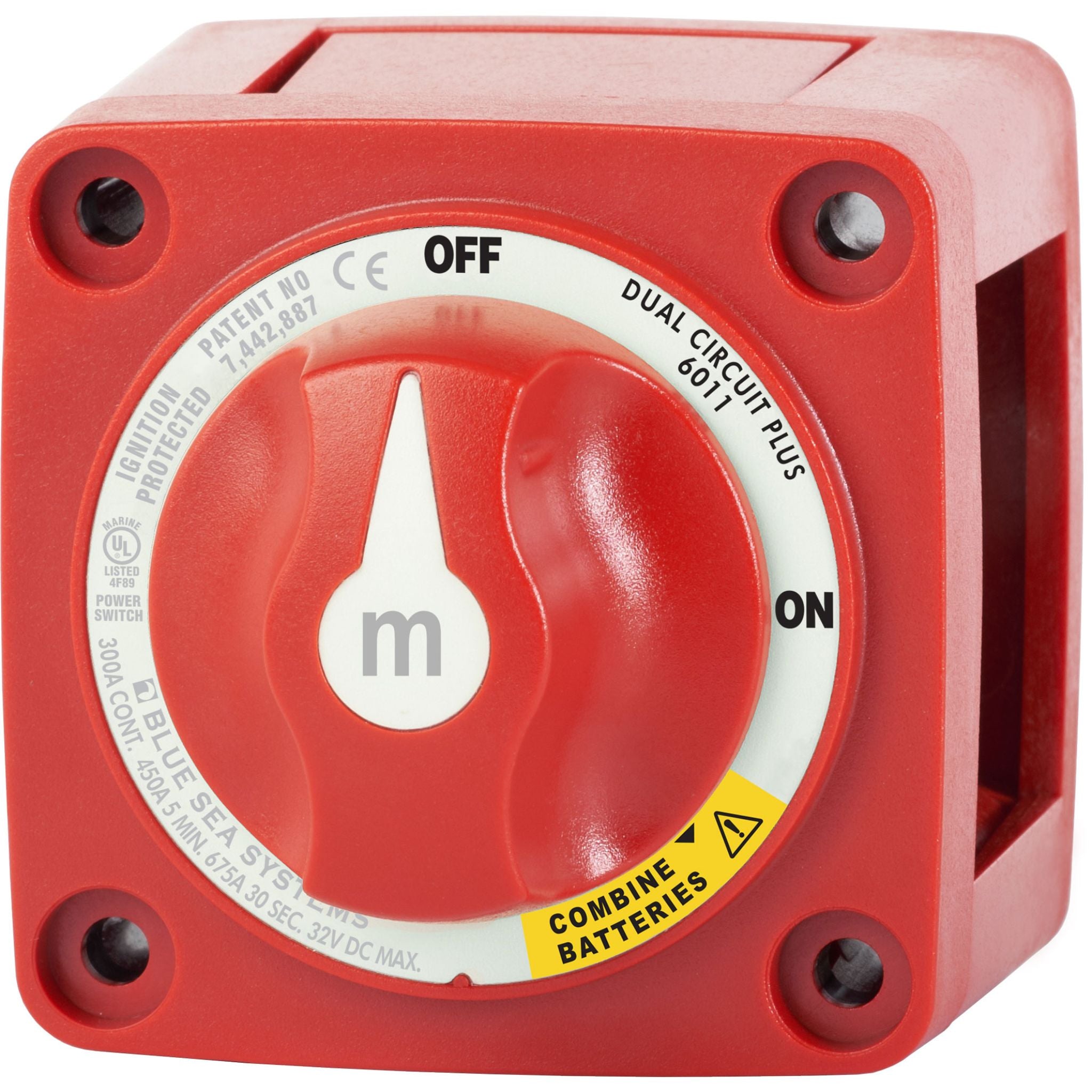 Buy the Blue Sea Systems M Series Mini Dual Circuit Plus Battery Switch online at Integrated Marine