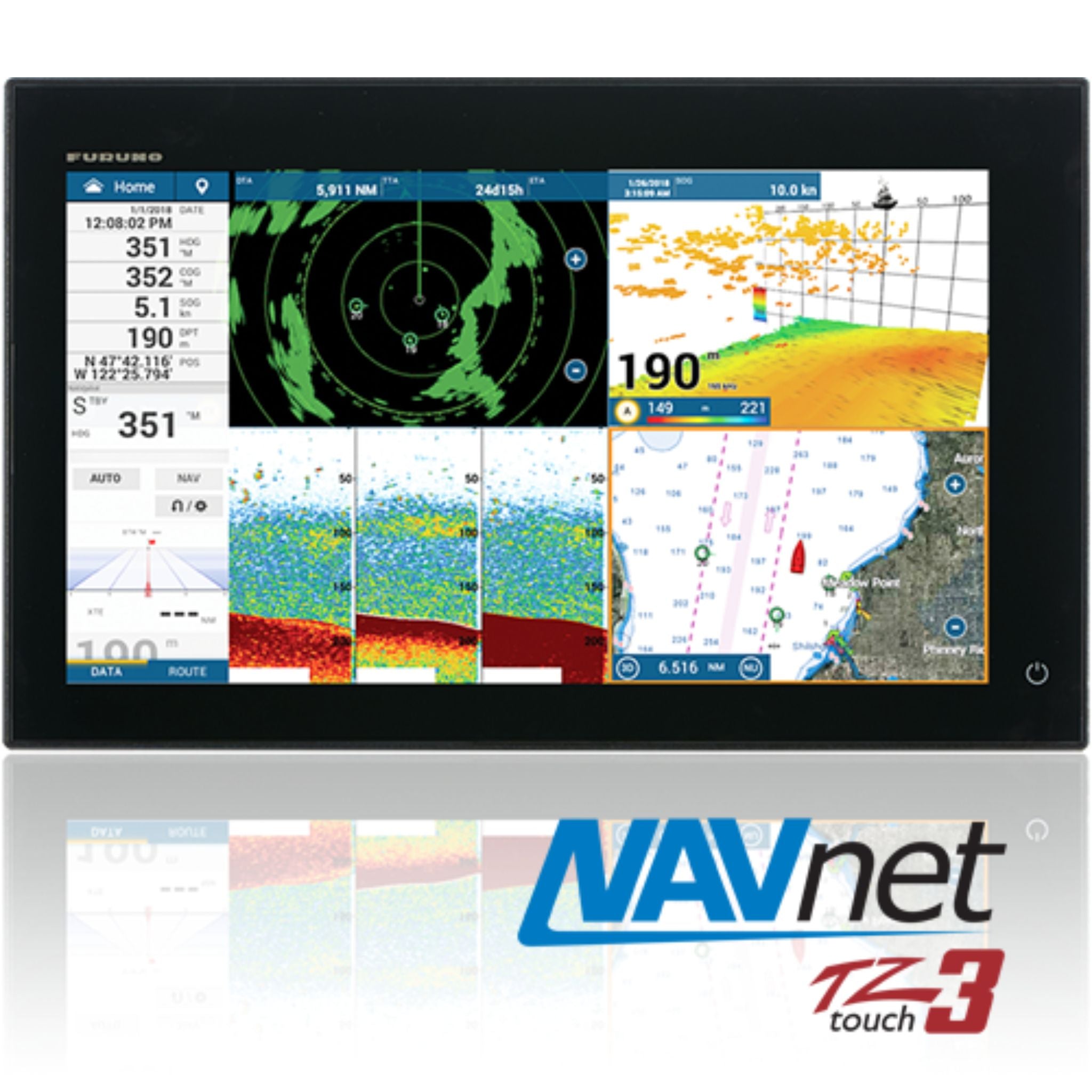 Buy the Furuno NavNet TZtouch3 TZT3 Chart Plotter / Fish Finder online at Integrated Marine