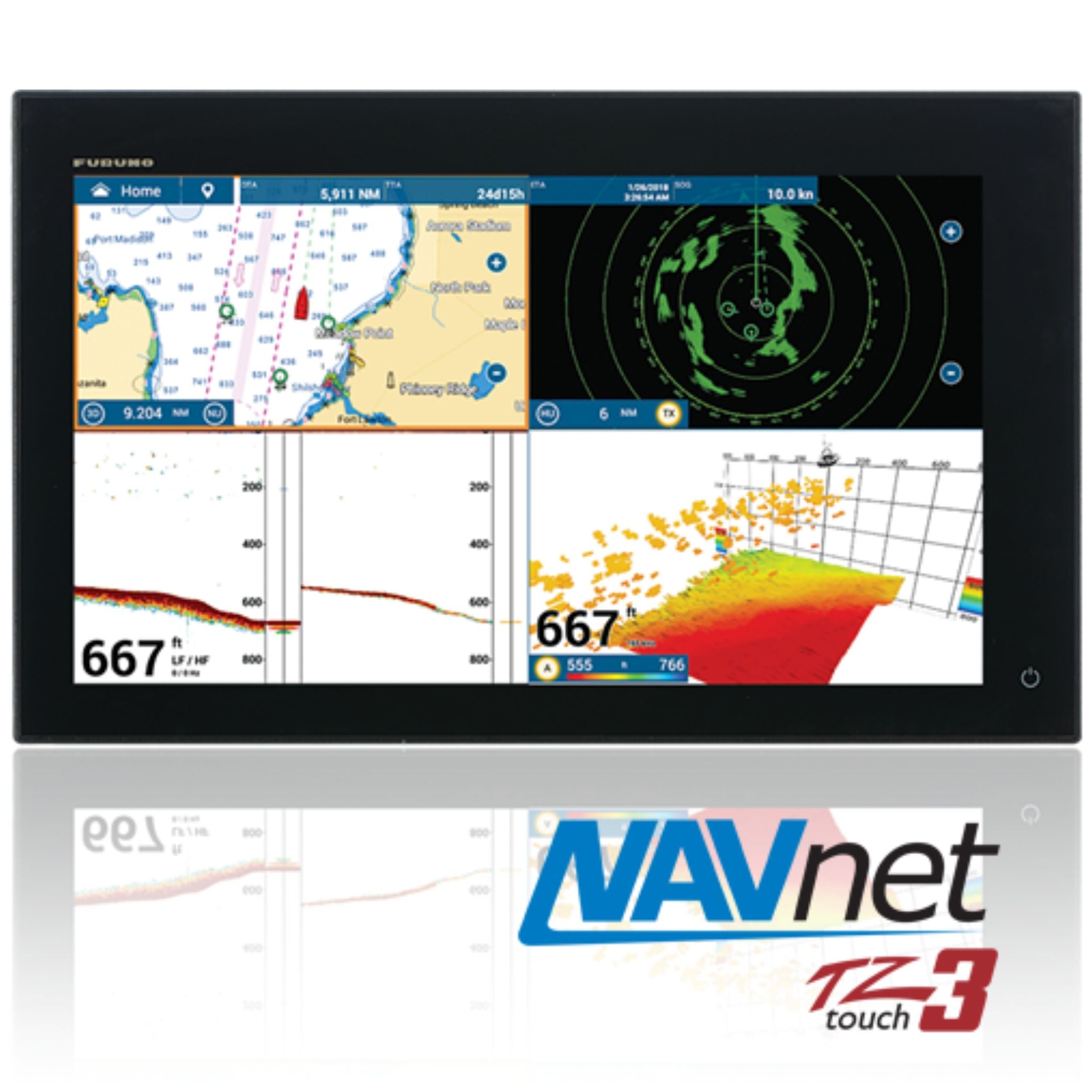 Buy the Furuno NavNet TZtouch3 TZT3 Chart Plotter / Fish Finder online at Integrated Marine