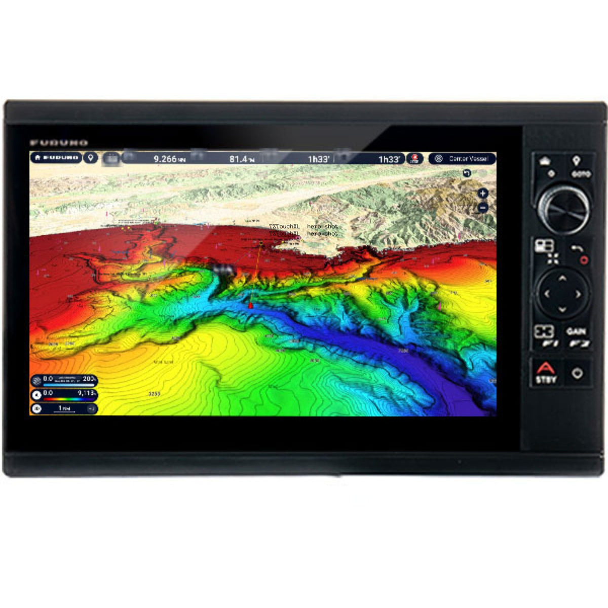 Touch Screen Chartplotters Furuno NavNet TZtouchXL 10 inch TZT10X Chart Plotter / Fish Finder ...
